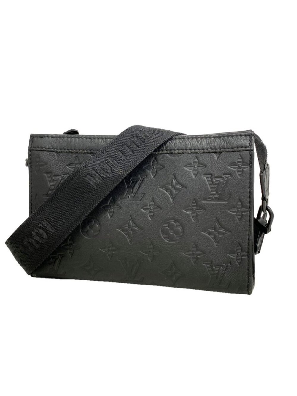 Louis Vuitton Shoulder Bag Monogram Shadow Gaston Wearable Wallet Black